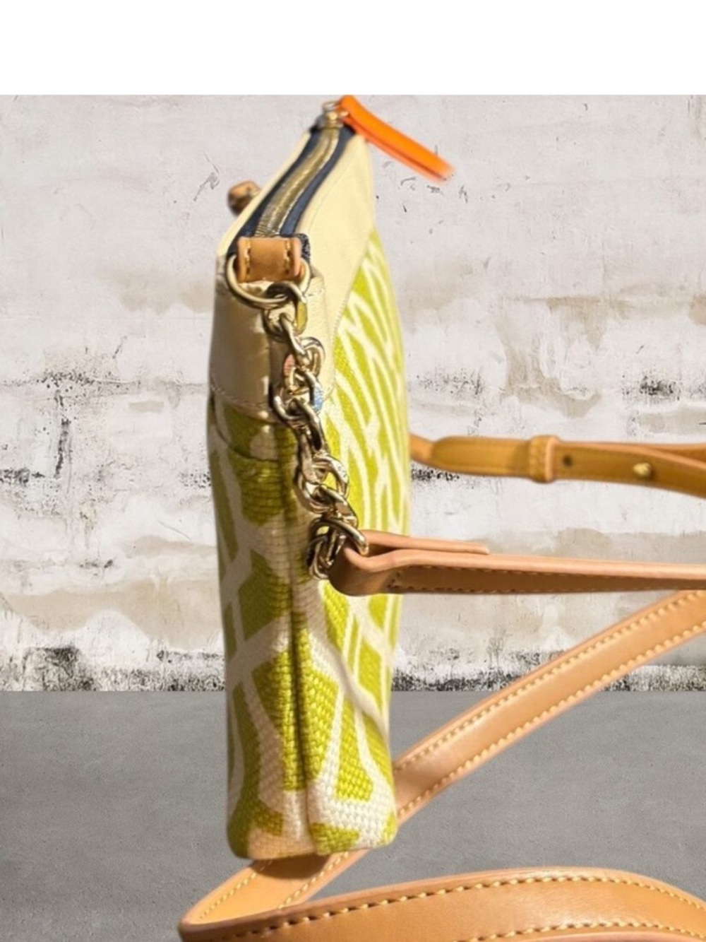 Spartina 449 Heyward Lime & Cream Crossbody Bag with Wallet - Picture 5 of 10